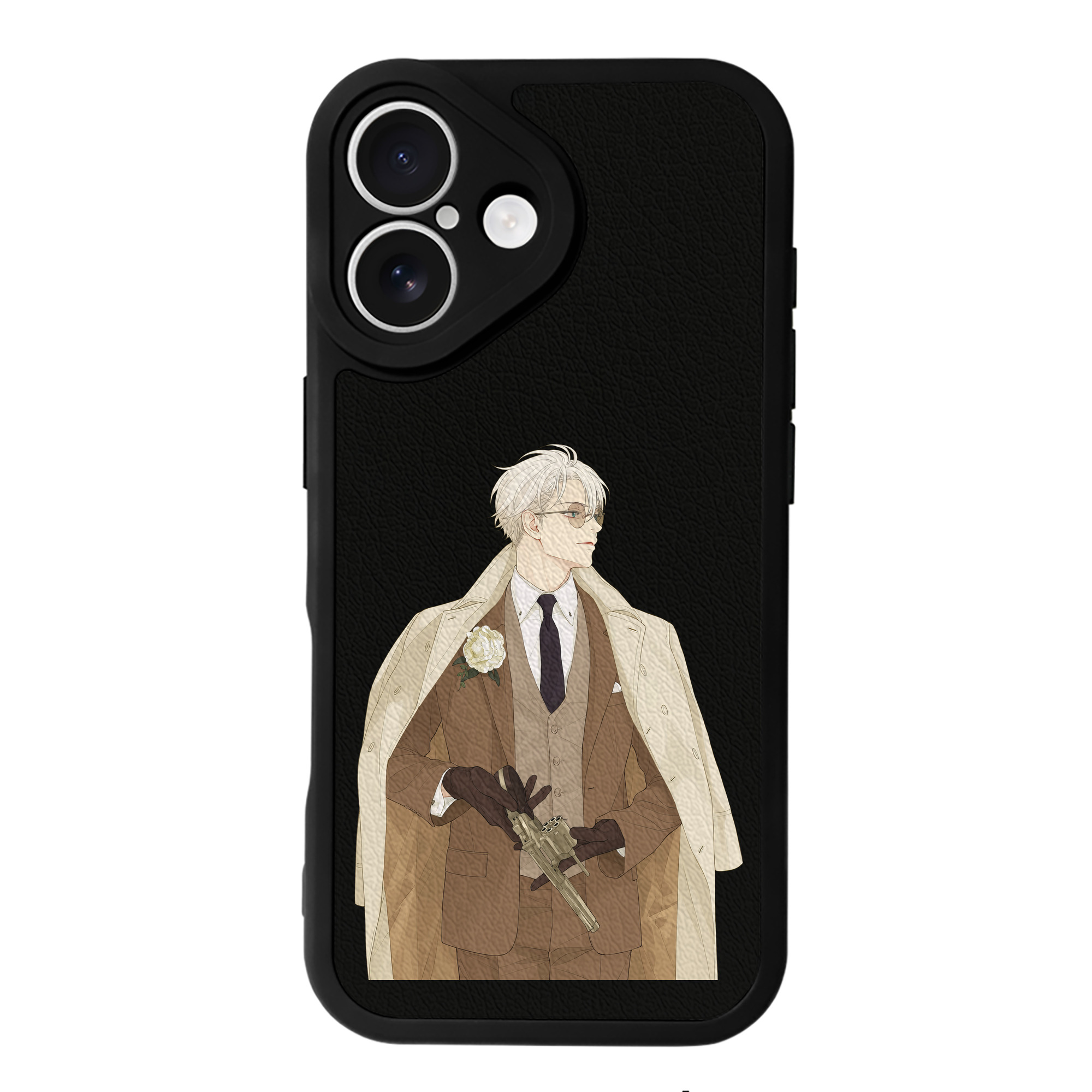 （画像用） 呪術廻戦 Jujutsu Kaisen 【iPhone 16シリーズ対応】シリコンスマホケース（レザー調） 材質：シリコン
